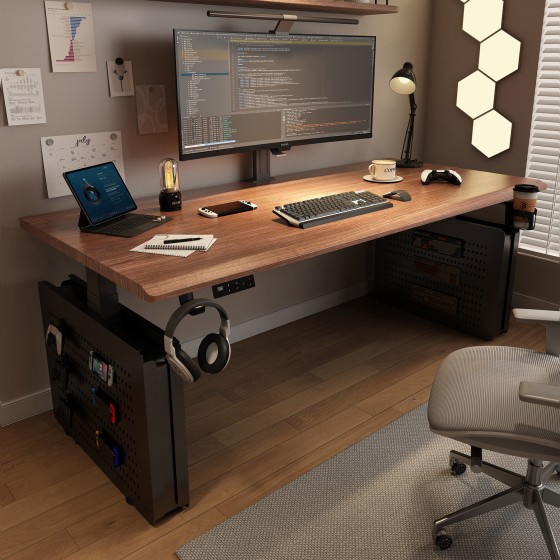 电动升降桌智能电脑桌家用书桌可升降办公桌工作台电竞游戏桌KL63